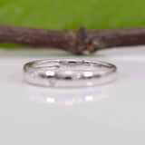 14K white gold diamond band
