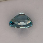natural cambodian blue zircon cushion loose gemstone
