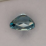 natural cambodian blue zircon cushion loose gemstone