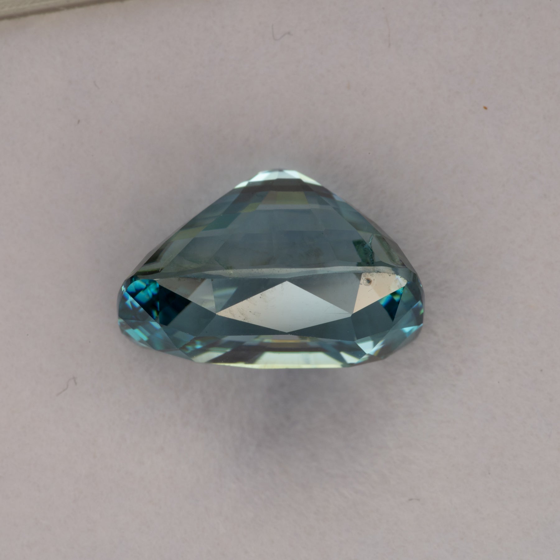 natural cambodian blue zircon cushion loose gemstone