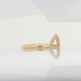 Minimalist Earth Mined Diamond Band in Solid 14K Gold – Delicate Stackable Ring