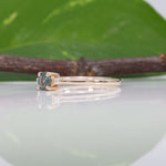 14K yellow gold alexandrite ring