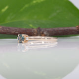 14K yellow gold alexandrite ring