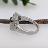 AJR592 RD 7mm + Ceylon Sapphire (H) 2.13cts - 14KW