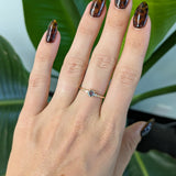 14K yellow gold alexandrite ring