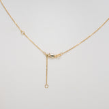 14K Yellow Gold Swiss Blue Topaz Necklace