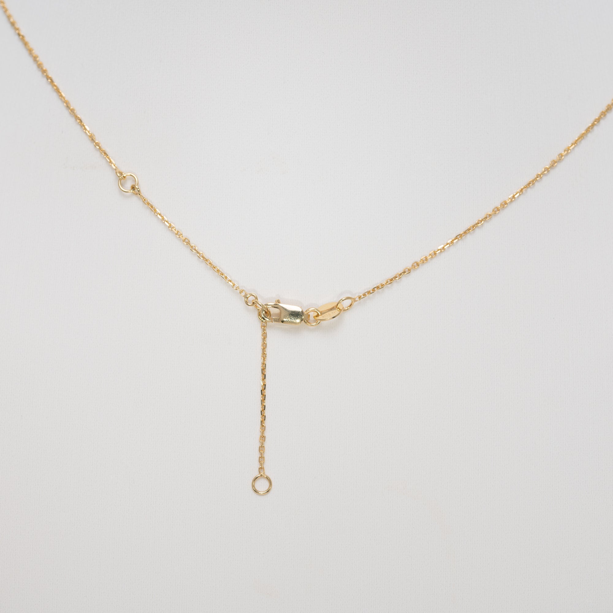 14K Yellow Gold Swiss Blue Topaz Necklace