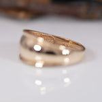 14K yellow gold diamond ring