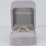 14K yellow gold diamond ring