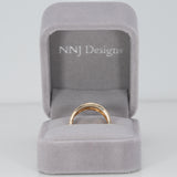 14K yellow gold diamond ring