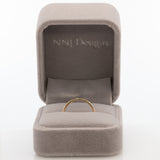 Diamond Band Minimalist Design: Solid 14K Gold – Round Brilliant Diamond Fine Jewelry Ring for Everyday Elegance