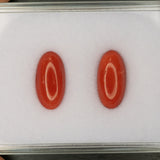 Natural Italian Coral Cabochon Cut 14.5x7.2mm 3.45ct Loose Gemstone