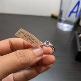 AJR060 - 5.5X4mm - 14K White Gold -  Oval