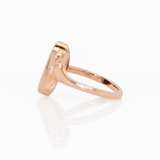 Ates Solid 14k Gold Boulder Opal Ring with Natural Diamonds Accents