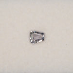 1.08 carat natural white sapphire, shield cut 6.1x5.7mm Ceylon loose gemstone