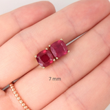 Natural Square Cushion Shape Madagascar Ruby – Loose Gemstone for Fine Jewelry | Red Ruby Gemstone for Rings, Pendants & Custom Jewelry Making