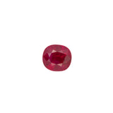 GIA Certified Heated Burma Ruby Cushion Cut Loose Gemstone ~1.77cts 6.81x6.27mm – Natural Red Ruby for Custom Jewelry