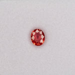 1.22 carat natural padparadscha sapphire, oval 7x5.7mm pink-orange loose gemstone