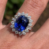 GRS Certified Royal Blue Sapphire 9.00 Ct AAA Cushion Cut 12×9.5 mm Natural Loose Sapphire – Fine Gem for Ring or Pendant