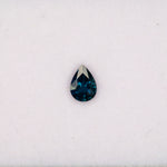 0.8 carat natural blue sapphire, pear 7x5mm loose gemstone