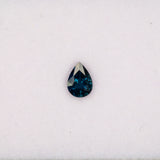 0.8 carat natural blue sapphire, pear 7x5mm loose gemstone