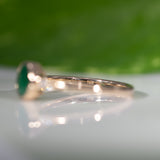 14K Yellow Gold Zambian Emerald Ring