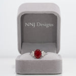 14K White Gold Tibetan Sunstone Ring