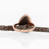 Ates Solid 14k Gold Boulder Opal Ring with Natural Diamonds Accents
