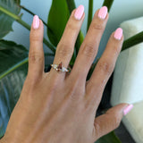14K yellow gold imperial topaz ring