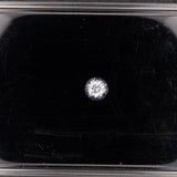 Natural Cambodian White Zircon Round Shape 5mm 0.75ct Loose Gemstone