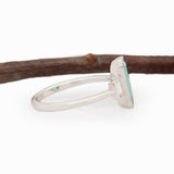 Ariana Solid 14k Gold Paraiba Color Afghan Tourmaline Ring with Natural Diamonds Accents