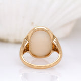 Kayla 14K Yellow Gold Ethiopian Opal and Diamond Ring | 17x12.5mm