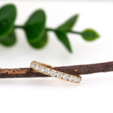 14K Yellow Gold Lab Grown Diamond Eternity Band