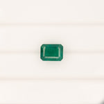 1.07ct zambian emerald emerald cut 7.2x5.8mm loose green gemstone