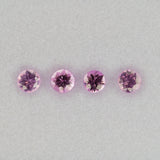 0.37 carat natural pink sapphire, round 4.5mm loose gemstone