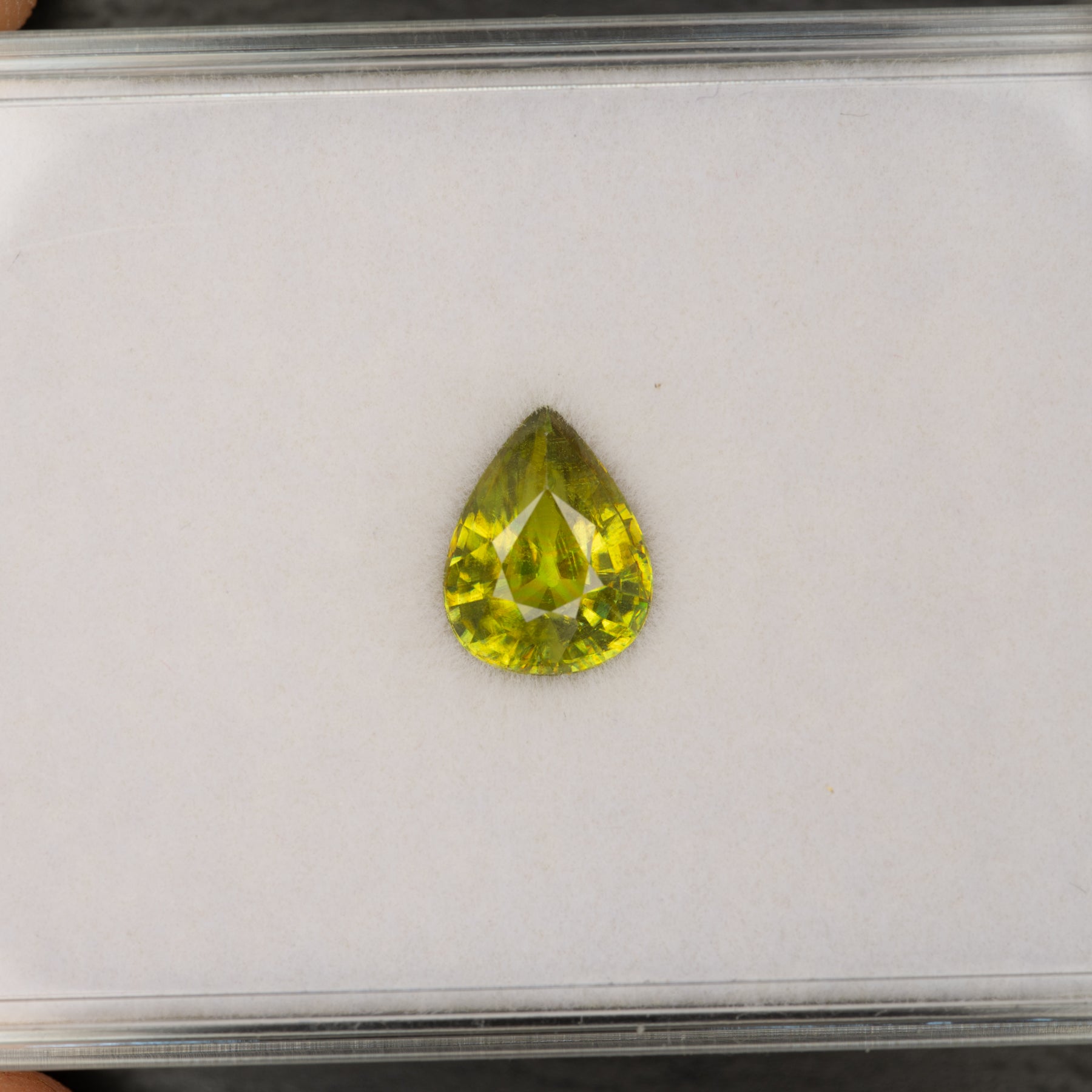 Sphene Pear Loose Gemstone 2.14 Carat
