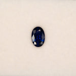1.27 carat natural blue sapphire, oval 8.6x5.6mm loose gemstone