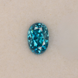 Natural Cambodian Blue Zircon Oval Shape 7.8x5.4x5.3mm 2.65ct Loose Gemstone