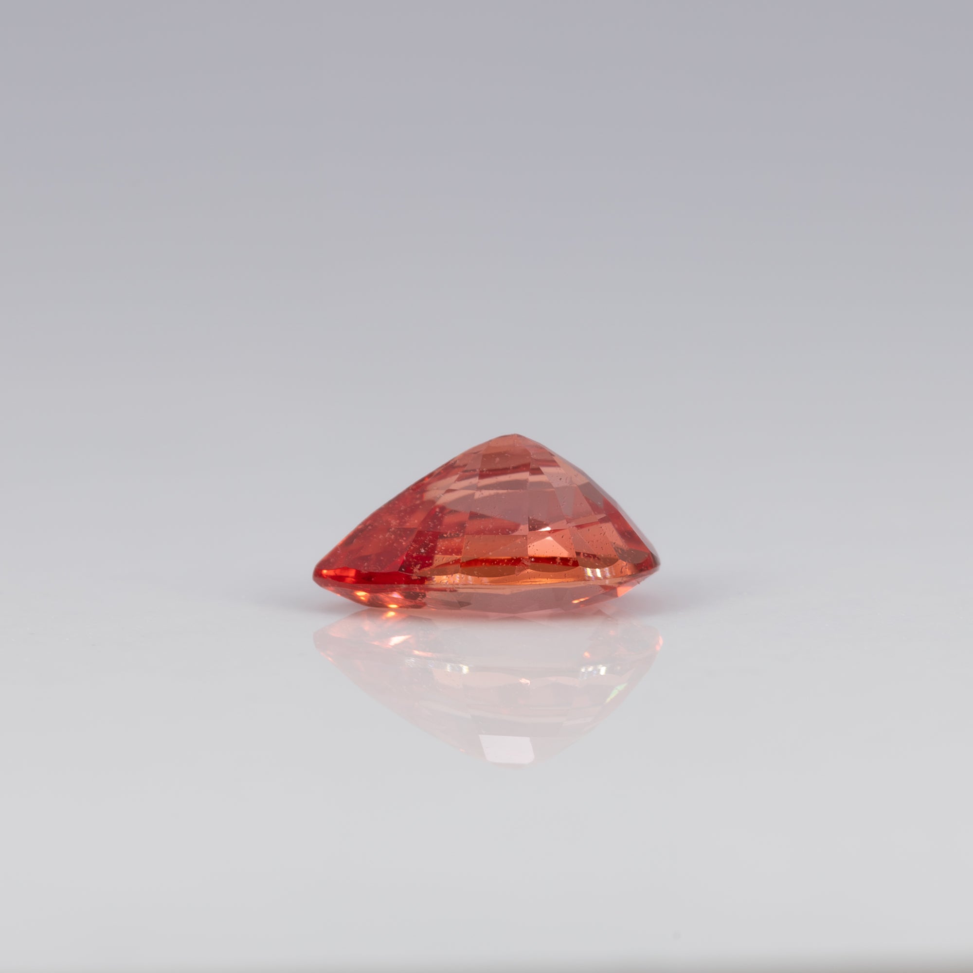 0.75 carat natural padparadscha sapphire pear 7x5mm loose gemstone – view 5