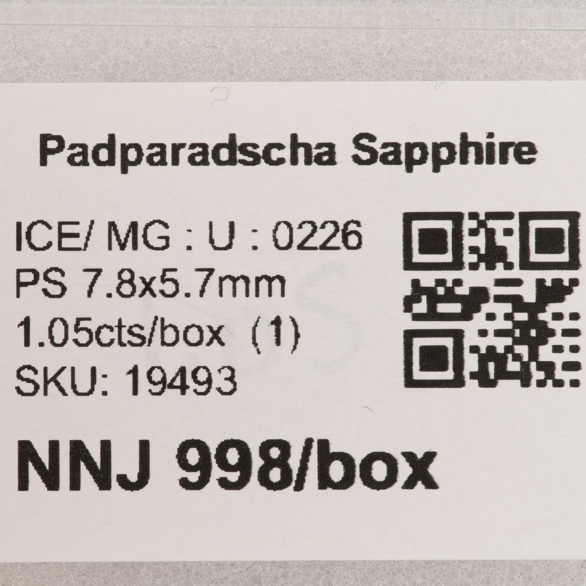 1.05 carat natural padparadscha sapphire pear 7.8x5.7mm loose gemstone – view 2