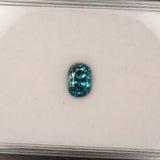 Natural Cambodian Blue Zircon Oval Shape 8x5.6x5.5mm 2.91ct Loose Gemstone