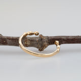 14K yellow gold diamond open stacking band ring