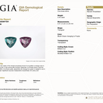 GIA report 2233977201 for 0.42 carat natural untreated color-change alexandrite