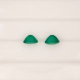 0.98ct zambian emerald oval 7x5.5mm loose green gemstone