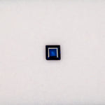0.60 carat natural blue sapphire, princess 4.5mm Ceylon loose gemstone