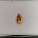 Natural Brazilian Imperial Topaz Pear Cut Loose Gem ~1.25cts - Rare Earth-Mined Gemstone