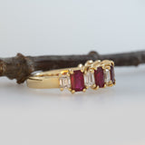 Ruby and Natural Diamond Band Ring – Stylish and Trending Fine Jewelry for Women