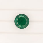 6.43ct zambian emerald round 12.5mm loose green gemstone