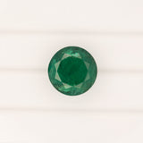6.43ct zambian emerald round 12.5mm loose green gemstone