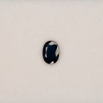 0.75 carat natural blue sapphire, oval 7.2x5.2mm loose gemstone
